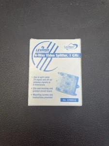 Leviton 47690-6 - 1x6 Video Distribution Splitter, 1 GHz - Picture 1 of 3