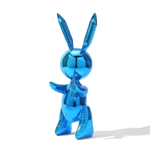 Jeff Koons - Balloon Rabbit Metal XL Blue Blue mit Zertifikat COA Pop Art - Bild 1 von 4