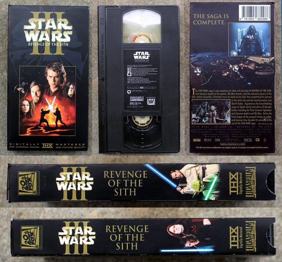 VHS: Star Wars Episode 3 III Revenge of the Sith: CBS/Fox (not dvd/blu-ray) - Image 1 of 1