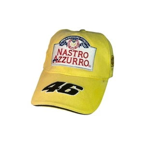 Vintage Valentino Rossi Nastro Azzurro Cap Authentic Official Racing Yellow Hat - Bild 1 von 7