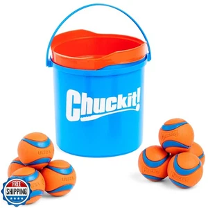 Chuckit! Giocattolo per cani Ultra Ball con Chuckit! Confezione Secchio Pulizia, Fetc Rimbalzante - Foto 1 di 5