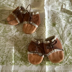 Hazel Village Lot Animal Doll Shoes Chestnut Picking  Boots / Booties Two Sets - Picture 1 of 10