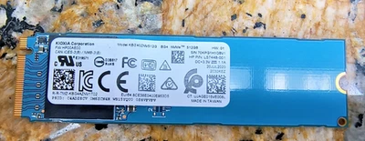 Toshiba/Kioxia KBG40ZNV512G BG4 512GB NVMe PCIe M.2 2280 SSD / HP OEM L57448-001 - Image 1 of 4