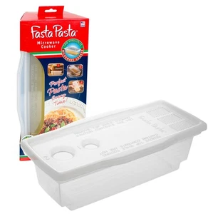 The Original Fasta Pasta Microwave Cooker with Lid & Built-in Strainer-No Mor... - Picture 1 of 10