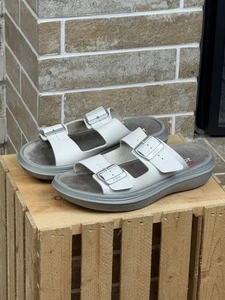 Damen Kybun Glarus W Weiß Leder Sandalen Schuhe Größe US:7,1/3 EU37,1/3 - Bild 1 von 12