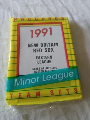1991 PROCARDS NEW BRITAIN RED SOX  MINOR LEAGUE  TEAM SET  John Valentin  - Image 1 of 3