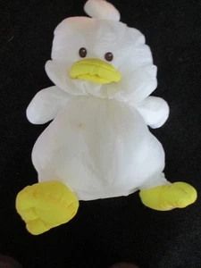 Fisher Price Puffalump Duck Plush Chick White Yellow (spot on stompach) - Picture 1 of 4
