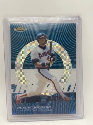 2005 Topps Finest - Reggie Jackson #162 Blue X-Fractor 61/150 California Angels - Image 1 of 3