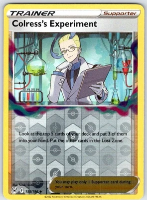Colress's Experiment Uncommon SWSH11: Lost Origin Reverse Holo 155/196 NM - Image 1 of 2