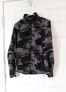 Starter Fleece Full Zip Herren Small (34-36) Jacke Grau Camouflage Urban Outdoor - Bild 1 von 6