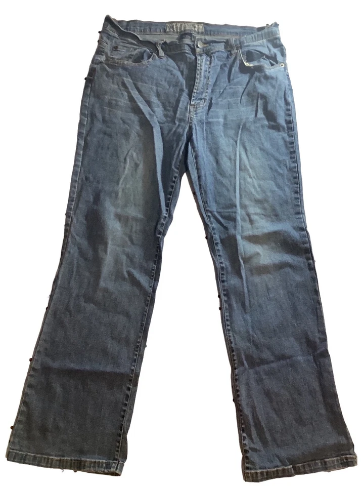 Steve & Barry’s Womens Denim Jeans Boot Leg Normal Rise Blue Size 16S - Image 1 of 4