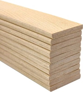 10 Pack Replacement Bed Slats – 740-760mm Double Sprung Wooden Bed Slats 53mm UK - Picture 1 of 16