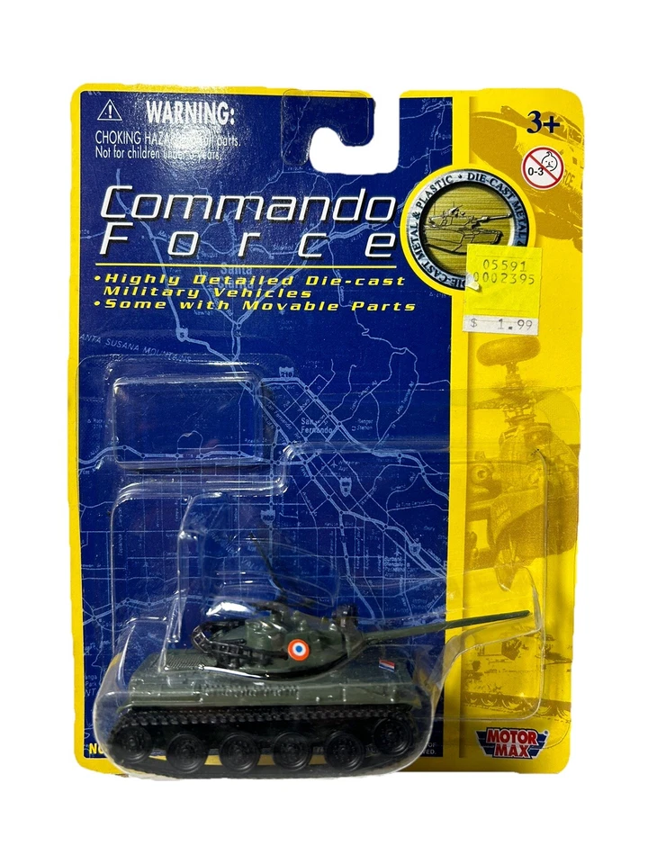 MOTOR MAX COMMANDO FORCE  AMX 30 NAPOLEON TANK  1:87 SCALE NEW SEALED - Image 1 of 1