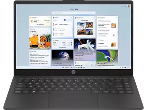HP Laptop 14" HD AMD Athlon 7120U 8GB 256GB SSD AMD Radeon Graphics Black - Picture 1 of 8