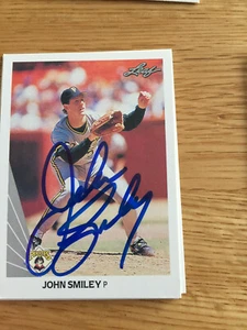 Pittsburgh Pirates John Smiley signed 1990 Donruss Leaf Card - Bild 1 von 1