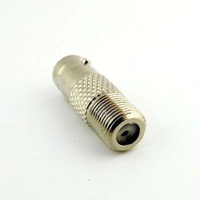 1pc BNC Female Jack to F Female Jack RF TV PAL Cable Straight Connector Adapter - Image 1 of 4