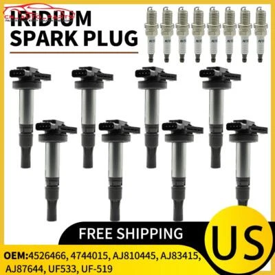 Bobina de encendido UF519 y bujía de iridio para 05-09 Land Rover Range Rover LR3 V8 Foto 1 de 4