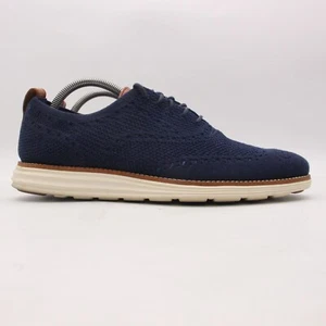 Cole Haan Original Grand Stitchlite Wing Oxford Uomo Taglia 9 M Navy Avorio C27960 - Foto 1 di 10