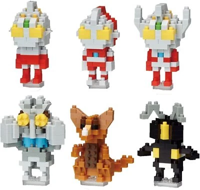 Nanoblock Mini Nano Ultraman 1BOX = 6 pieces, 6 types in total Japan - Image 1 of 3