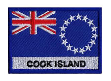 Ecusson patch brodé patche drapeau ILES COOK 70 x 45 mm Pays Etats Monde