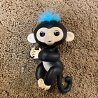 Fingerlings Baby Monkey Finn Interactive Toy Black w Blue Hair from WowWee Works