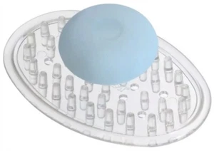 InterDesign 30100 Soap Saver, Plastic Rubber, Clear kitchen Bath Sink Soap 2 pc - Picture 1 of 3