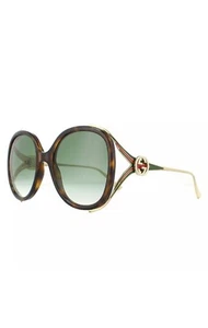 Gucci Havana Gradient Women's Sunglasses Aviator - Picture 1 of 12