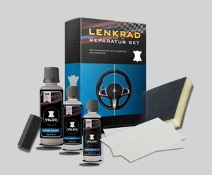 30ml Mercedes Lenkrad-Reparatur-Set schwarz für Leder & Kunstleder von "VILOU" - Picture 1 of 13