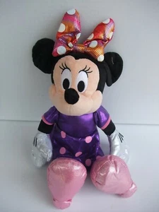 Minnie Mouse Purple Sparkly Dress 30cm - Picture 1 of 2