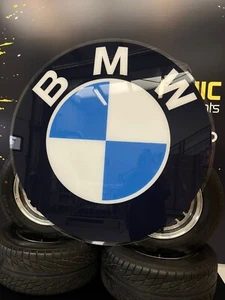 BMW logo LARGE wall hanging acrylic sign for garage mancave not original - Foto 1 di 6