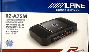 Alpine R-Series R2-A75M - Mono Sub Amplifier - Picture 1 of 1