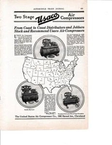 1921 USACO Tire Pump Air Compressors Print-Ad / Full Lineup Cleveland - Picture 1 of 1