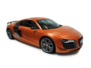 Stampa Arte da Parete Casa - Poster Veicolo Vintage - AUDI R8 ARANCIONE - A4,A3,A2,A1 - Foto 1 di 1