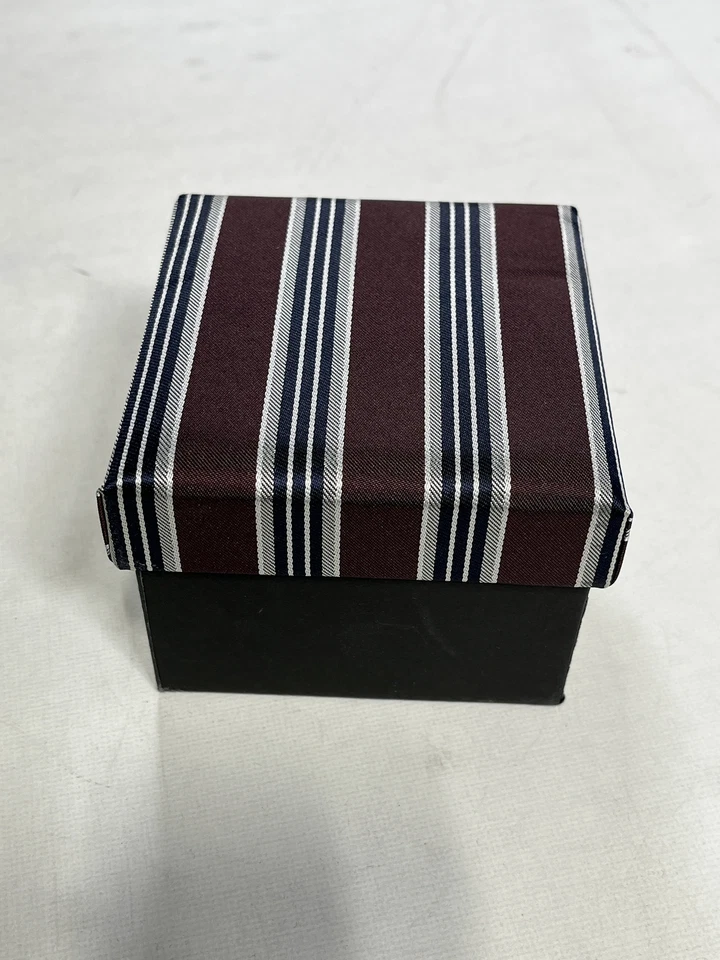 Corbata para hombre Clericci roja plateada con cuadrado de bolsillo y gemelos a juego NUEVA Foto 1 de 3