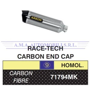 Terminale Race-Tech carbonio fond. carby Kawasaki ER-6F 2012 2013 2014 2015 2016 - Foto 1 di 2
