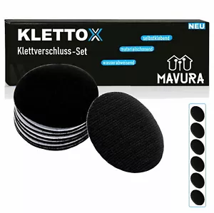 Almohadillas de velcro KLETTOX velcro cinta de velcro puntos de velcro autoadhesivos alrededor de 6 - Imagen 1 de 6