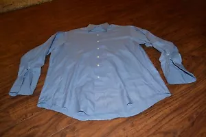 G3- Brooks Brothers Makers French Cuff Blue Button Down Shirt Size 15.5/32 - Picture 1 of 5