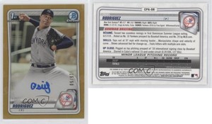 2020 Bowman Chrome Prospect Gold Refractor /50 Osiel Rodriguez #CPA-OR Auto