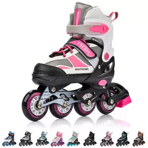 Inline Skates Rollschuhe Kinder ABEC7 Einstellbare Junge Mädchen Gr. 30-41 LED - Bild 1 von 61