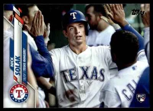 2020 Topps Update SP RC Nick Solak Texas Rangers #U-149 - Picture 1 of 2