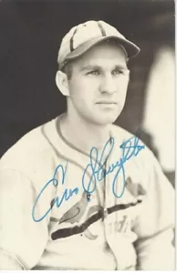 Enos Slaughter Autograph Signed Black & White Photo Postcard St Louis Cardinals - Picture 1 of 2