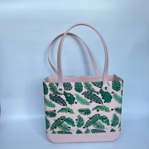 Baby Bogg Bag Palm Leaf Print Pink Green Beach Vacation Pool Day Limited Edition - Picture 1 of 6