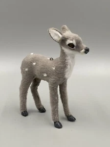 5.5” Realistic Gray Deer Doe Animal Ornament - Picture 1 of 7