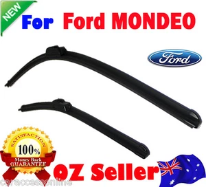 Pair Frameless Windscreen Wiper Blades For FORD MONDEO HE 02/2000 - 12/2000 - Picture 1 of 2