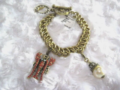 HEIDI DAUS"Sparkle" Toggle Charm Bracelet (Lobster & White Pearl Charm Included) - Image 1 of 4