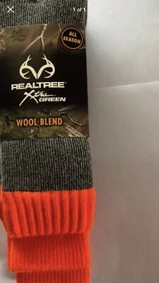 *NEW* Realtree Wool Blend Socks 2-Pack REA-272199 - Image 1 of 2