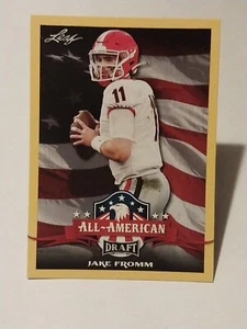 2020 Leaf Draft - All-American Gold #73 Jake Fromm Rookie (RC) - Picture 1 of 2