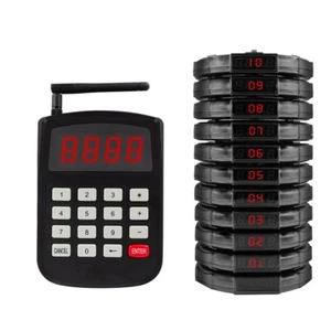 CATEL restaurant guest pager wireless paging system 10 coaster pager 1 keyboard - Afbeelding 1 van 9