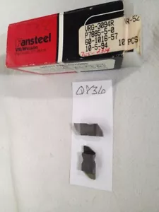 10 NEUE VR/WESSON NG 3094R ERSTKLASSIGE HARTMETALLEINSÄTZE. GRADE VR52. {Q836} - Bild 1 von 2
