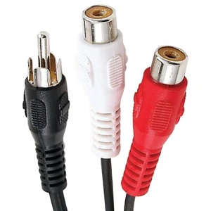 Adattatore Y Axis RCA 1 spina RCA a 2 jack RCA PET20-7000 - Foto 1 di 1